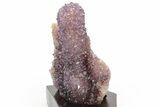 Tall, Amethyst Stalactite Formation With Wood Base - Uruguay #236942-2